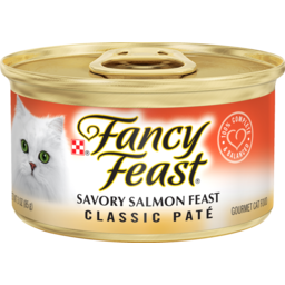 Photo of Fancy Feast Adult Classic Savory Salmon Feast Patè Wet Cat Food 85g