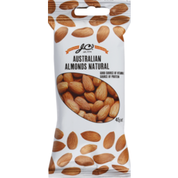 Photo of J.C.'S Nuts Australian Almonds Natural 45g
