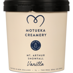 Photo of Motueka Creamery Ice Cream Mount Arthur Vanilla 1l