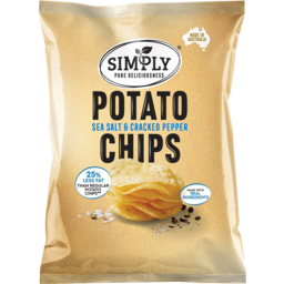 Photo of Simply Sea Salt & Cracked Pepper Potato Chips 120g