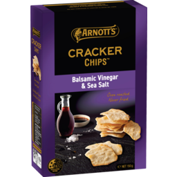 Photo of Arnott's Cracker Chips Goldlabel Sea Salt Balsamic Vinegar 150g