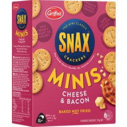 Photo of Griffins Snax Minis Cheese Bacon 135g