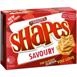 Photo of Arnott's Shapes Originals Cracker Biscuits Savoury 185g 185g