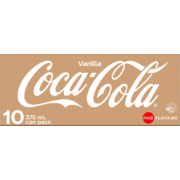 Photo of Coca Cola Vanilla Soft Drink Multipack Cans 10x375ml