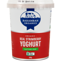 Photo of Barambah Organics Org Strawberry Yoghurt 500g
