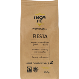 Photo of Inca Fe Organic Coffee Fiesta Espresso Grind