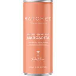 Photo of Batched Cocktails Salted Grapefruit Margarita 6% Can