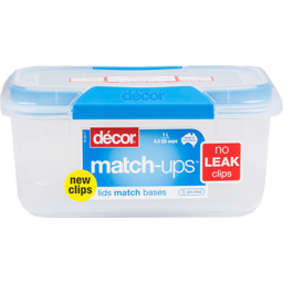 Photo of Décor Match Ups Container Oblong Clip 1lt