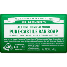Photo of Dr. Bronner's All-One Hemp Almond Pure-Castile Bar Soap