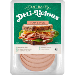 Photo of Deli Licious Plant Based Ham Style Slices