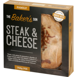 Photo of The Baker's Son Family Pie Steak & Cheese 750g