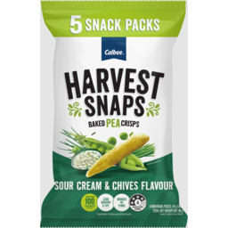 Photo of Harvest Snap Baked Pea Crisps Sour Cream & Chives Flavour