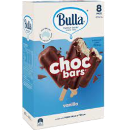 Photo of Bulla Choc Bars Vanilla 8pk