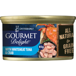 Photo of Gourmet Delight Whitemeat Tuna & Crab Cat Food 85g