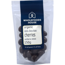 Photo of Wholefoods House Chocolate Coated Cherries Dark Organic 150g