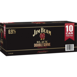 Photo of Jim Beam Black Double Serve Mixed With Cola 10 Cans 