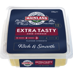 Photo of Mainland Extra Tasty Aged Cheddar Natural Cheese Slices 210g 210g