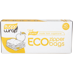 Photo of SUGAR WRAP Eco Zipper Bags Small 40 Pack