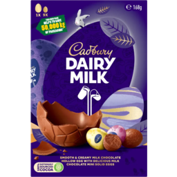 Photo of Easter Cadbury Egg Giftbox Dairy Milk 168gm