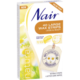 Photo of Nair Natural Large Wax Strips | Legs & Body | 40 Pack