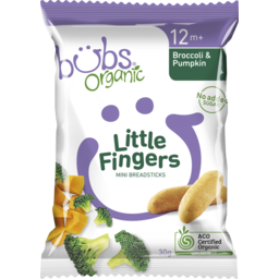 Photo of Bubs Organic Little Fingers Broccoli & Pumpkin 30g