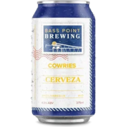 Photo of Bass Point Brewing Cowries Cerveza Can 375ml