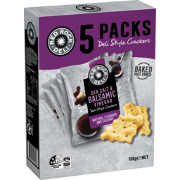 Photo of Red Rock Deli Biscuit Crackers Share Pack Sea Salt & Balsamic 110g 130g