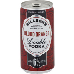 Photo of Billsons Double Vodka Blood Orange Can