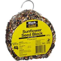 Photo of Black & Gold Sunflower Seed Block 590gm