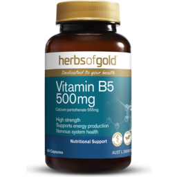 Photo of Herbs of Gold Vitamin B5 500mg 60 Caps