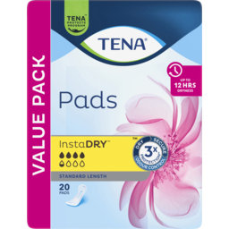 Photo of Tena Instadry Standard Length Pads 20 Pack