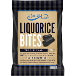 Photo of Darrell Lea Liquorice Bites Traditional Black