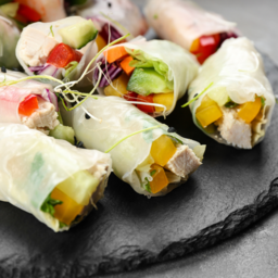 Photo of Ws Satay Chkn Rice Paper Roll