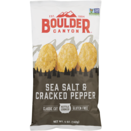 Photo of Boulder Chips Sea Salt Pepper 142g