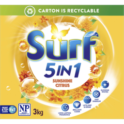Photo of Surf Sunshine Citrus Front & Top Loader Laundry Powder 3kg