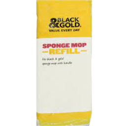 Photo of BLACK AND GOLD SPONGE MOP REFILL