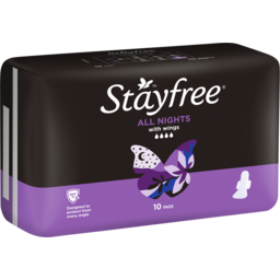 Photo of Stayfree Pads Cottony Soft All Nights Extra Long With Wings 10 Pack