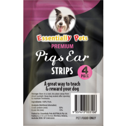 Photo of Essentially Pets Premium Pigs Ear Strips 4 Pack