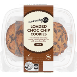 Photo of Community Co Loaded Choc Chip Cookies 5pk 300gm