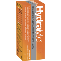 Photo of Hydralyte Effervescent Electrolyte Tablets Orange Flavoured 10 Tablets