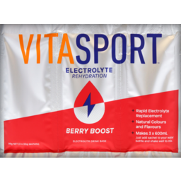Photo of Vitasport Electrolyte Sachet Drink Mix Berry Boost 99g 3 Pack