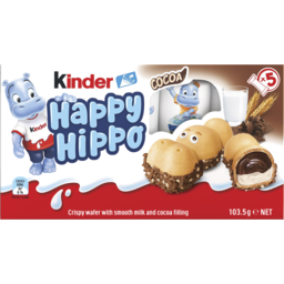 Photo of Kinder Happy Hippo Cocoa Biscuit Multipack 103.5g