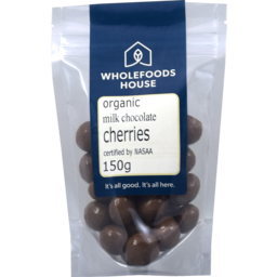 Photo of Wholefoods House Choc Cherries Milk 150g