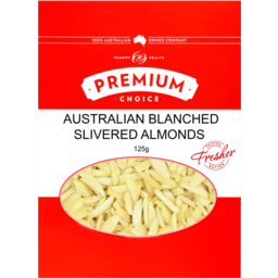 Photo of Premium Choice Australian Blanched Slivered Almonds 125g