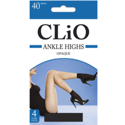 Photo of Clio Ankle High Opaque Black 4 Pack