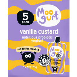 Photo of Moogurt Pouch Suckies Yoghurt Vanilla 5 Pack