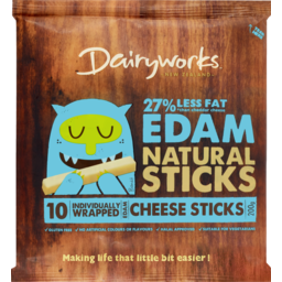 Photo of Dairyworks Cheese Sticks Natural Edam 10 Pack 