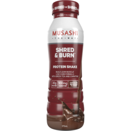 Photo of Musashi Shred & Burn Protein Shake Chocolate Milkshake 375ml