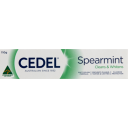 Photo of Cedel Soft Polish Spearmint Fluoride Protection Toothpaste 110g