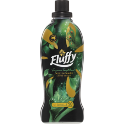 Photo of Fluffy Concentrate Liquid Fabric Softener Conditioner, 1l, 50 Washes, Jade Shimmer, Fragrance Temptations 1l